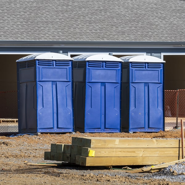 how often are the porta potties cleaned and serviced during a rental period in Hollywood Minnesota